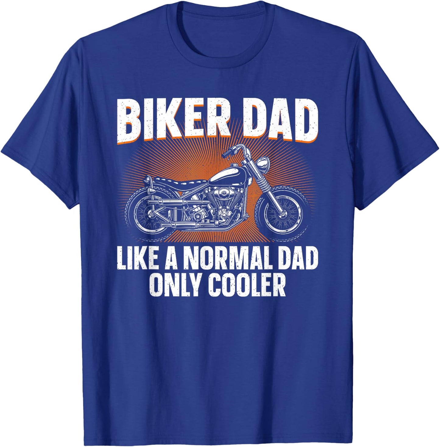 Funny Motorcycle Dad Design Grandpa Motorbike Rider T-Shirt - T-Shirt | Royal