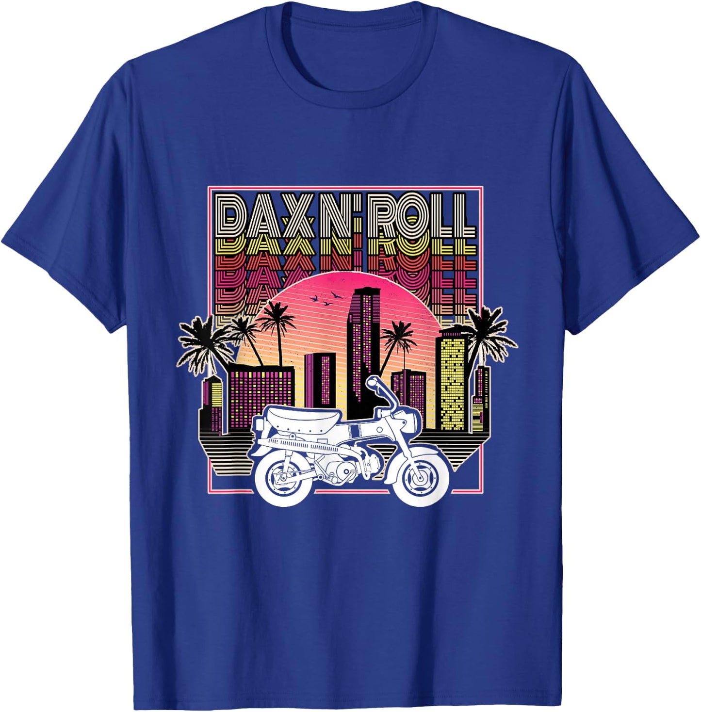 Dax Moped Motorcycle Retro Vintage Japan Classic T-Shirt - T-Shirt | Royal