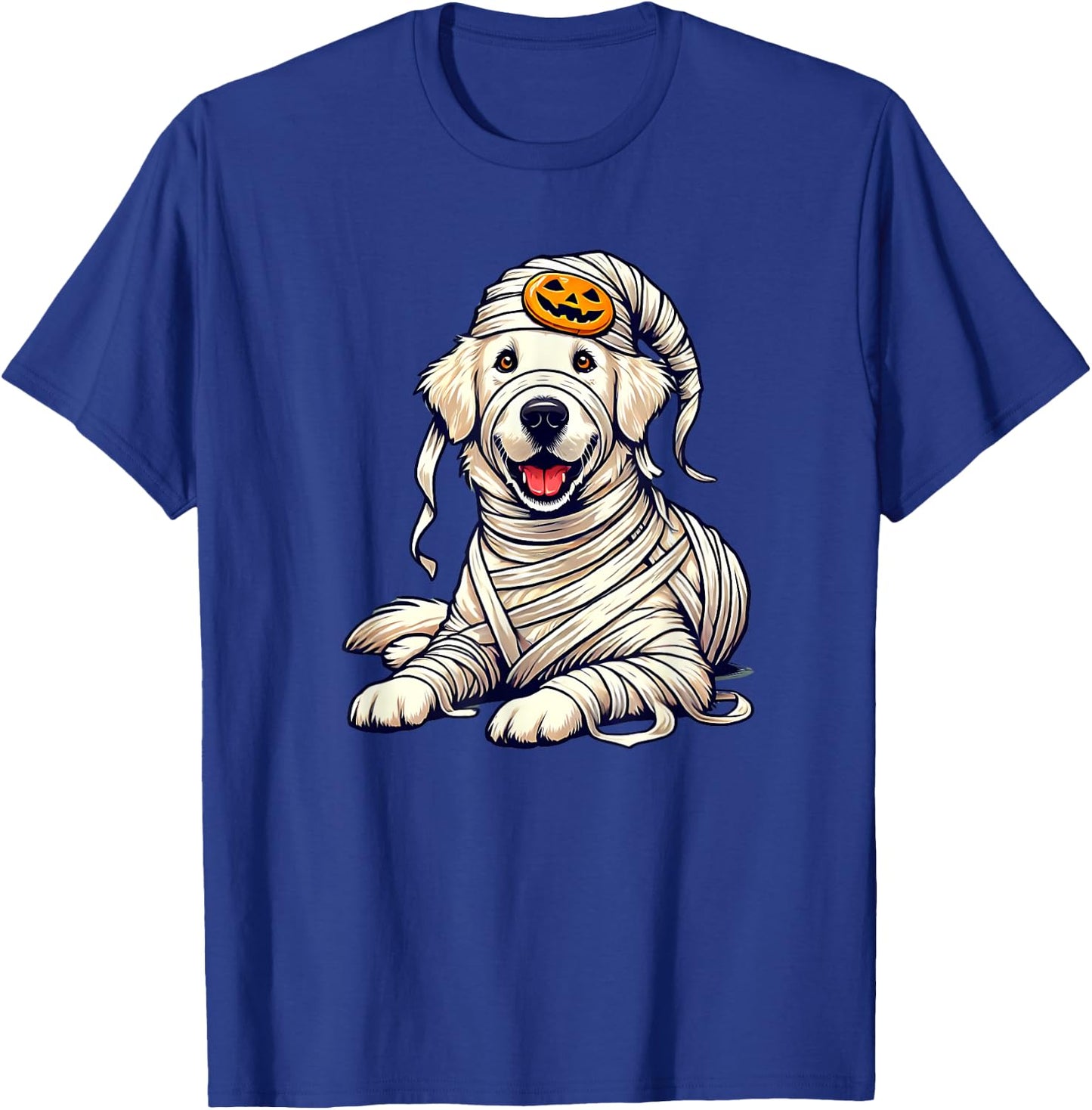 Halloween English Cream Golden Retriever Dog Cute Puppy T-Shirt - T-Shirt | Royal