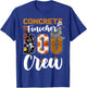 Concrete Finisher Boo Crew Ghost Funny Halloween Matching T-Shirt - T-Shirt | Royal