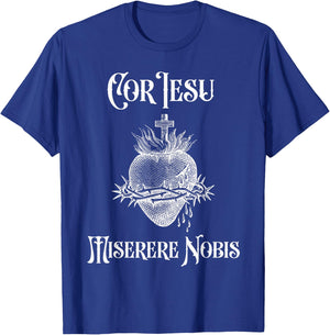 Jesus Sacred Heart Catholic Religious Christ Jesus Lover T-Shirt - T-Shirt | Royal