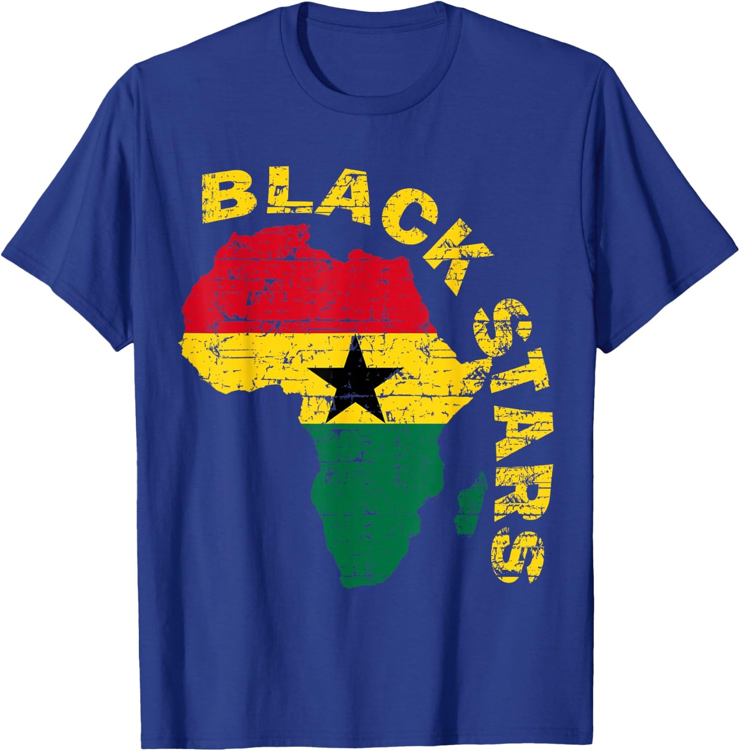 Blackstars of Ghana African soccer T-Shirt - T-Shirt | Royal