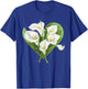 Calla Lilies In A Heart T-Shirt - T-Shirt | Royal