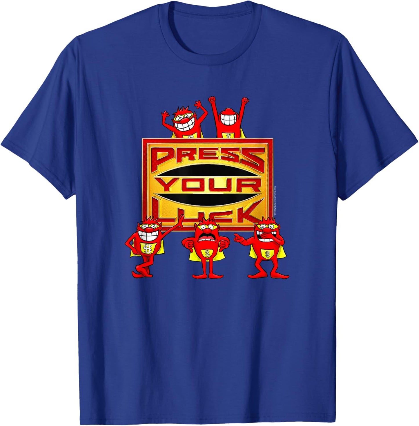 Press Your Luck - Press Your Luck Whammies T-Shirt - T-Shirt | Royal