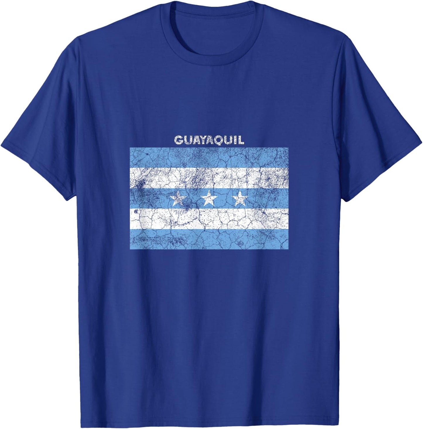 Vintage Guayaquil State Flag T-Shirt - T-Shirt | Royal