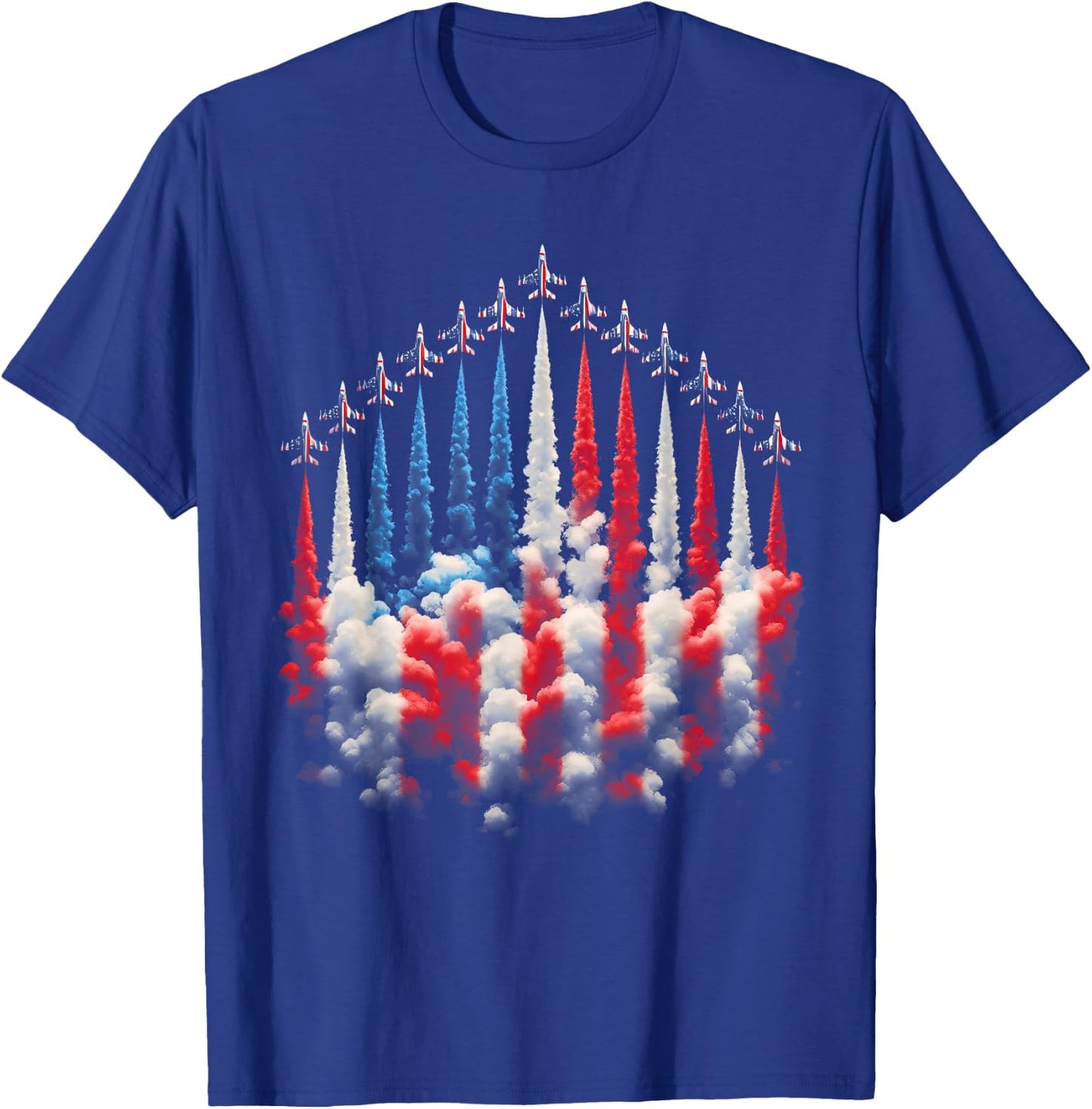 4th Of July Jet American Flag Patriotic USA Boys T-Shirt - T-Shirt | Royal