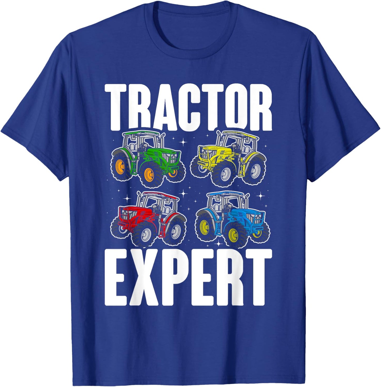 Kids Tractor Expert Funny Boys Tractors Toddler T-Shirt - T-Shirt | Royal
