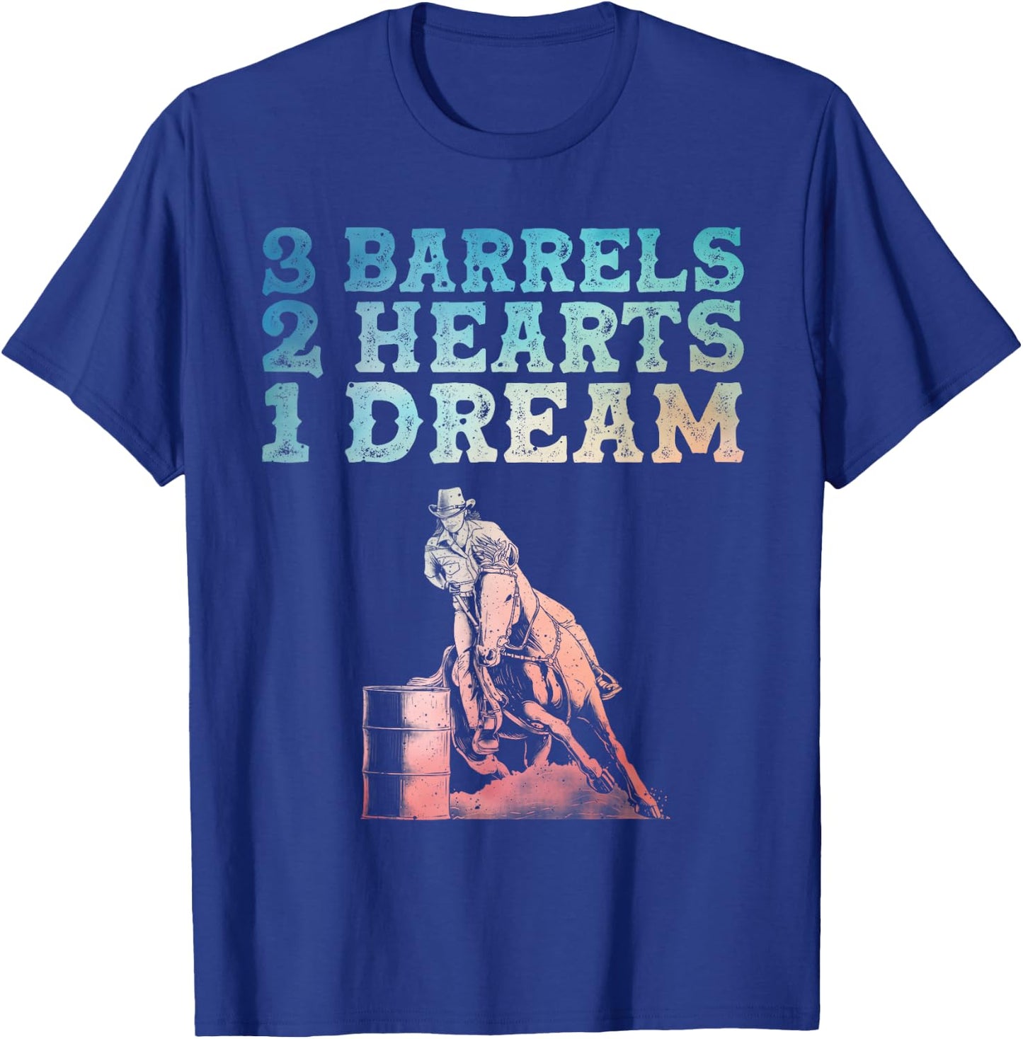 Cool Barrel Racing Design Men Rodeo Barrel Racer T-Shirt - T-Shirt | Royal