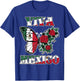 Mexican Independence Day Viva Mexico Butterfly Girls Women T-Shirt - T-Shirt | Royal