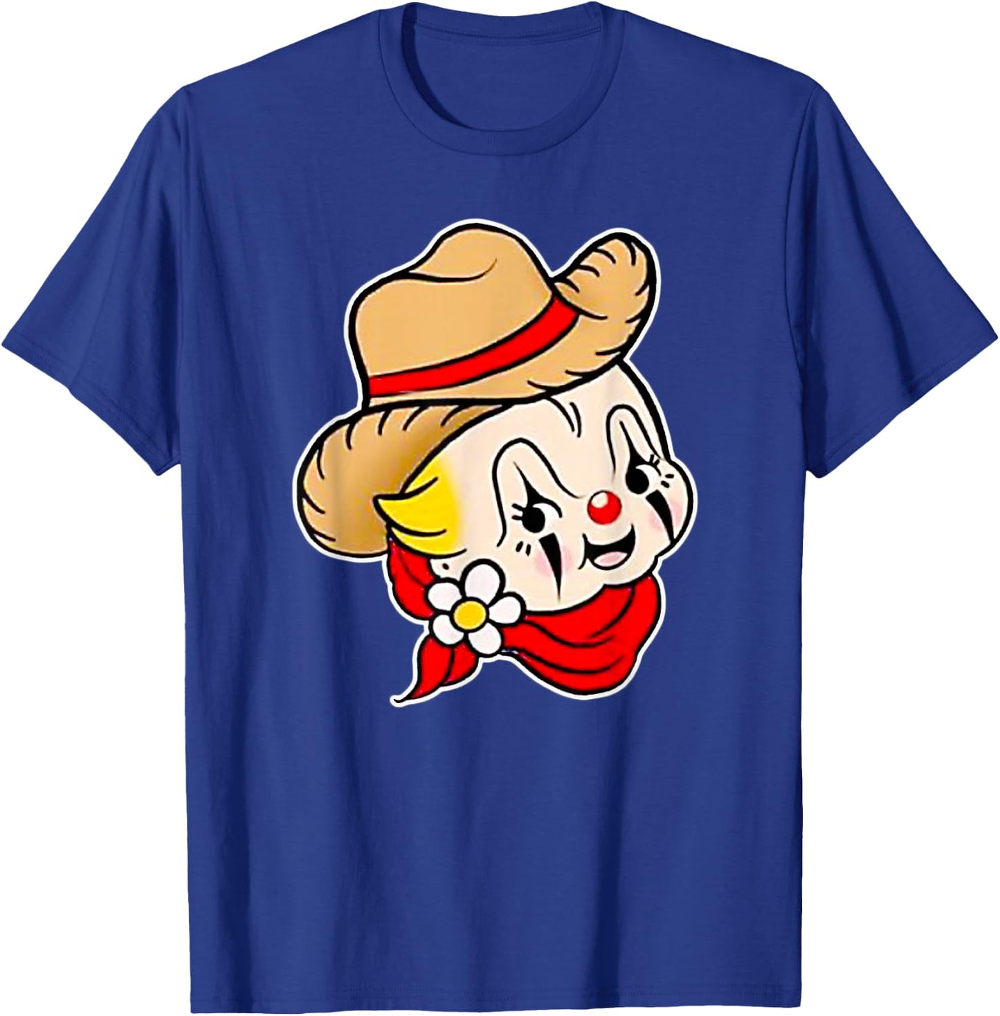 Kewpie Baby Rodeo Clown Cowboy Traditional Tattoo Flash T-Shirt - T-Shirt | Royal
