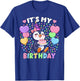 Girls Penguin Birthday Shirt | It's My Birthday Penguin T-Shirt - T-Shirt | Royal