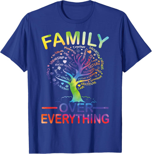 Family Over Everything Family Reunion Party Matching Tie Dye