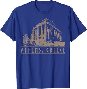 Athens, Greece Parthenon Acropolis Greek Mythology Athenian T-Shirt - T-Shirt | Royal