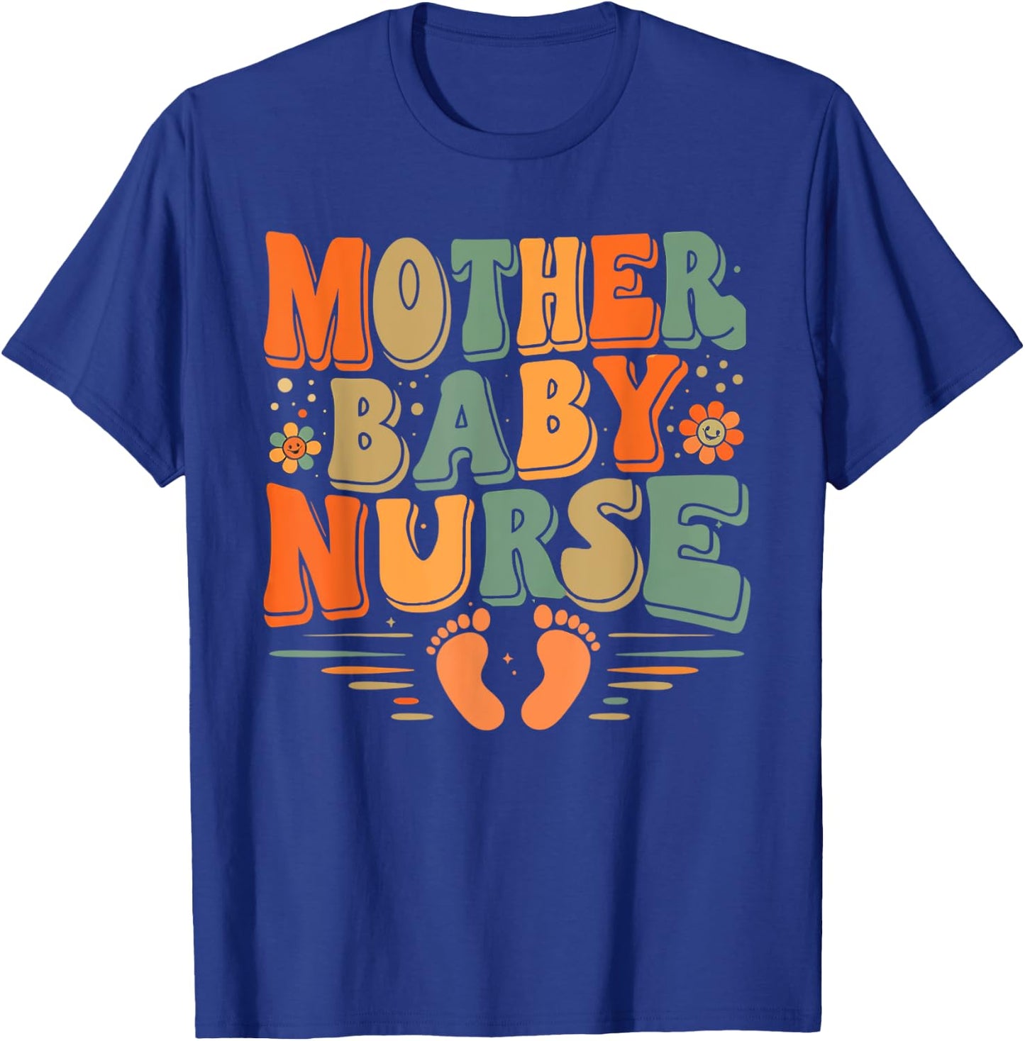 Postpartum Mother Baby Nurse Baby Postpartum Nursing Women T-Shirt - T-Shirt | Royal