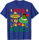 Viva Mexico Mexican Independence Day Mexican Flag Guitar T-Shirt - T-Shirt | Royal