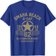 D-Day 82nd Anniversary 2026 Normandy D-Day Omaha Beach 1944 T-Shirt - T-Shirt | Royal