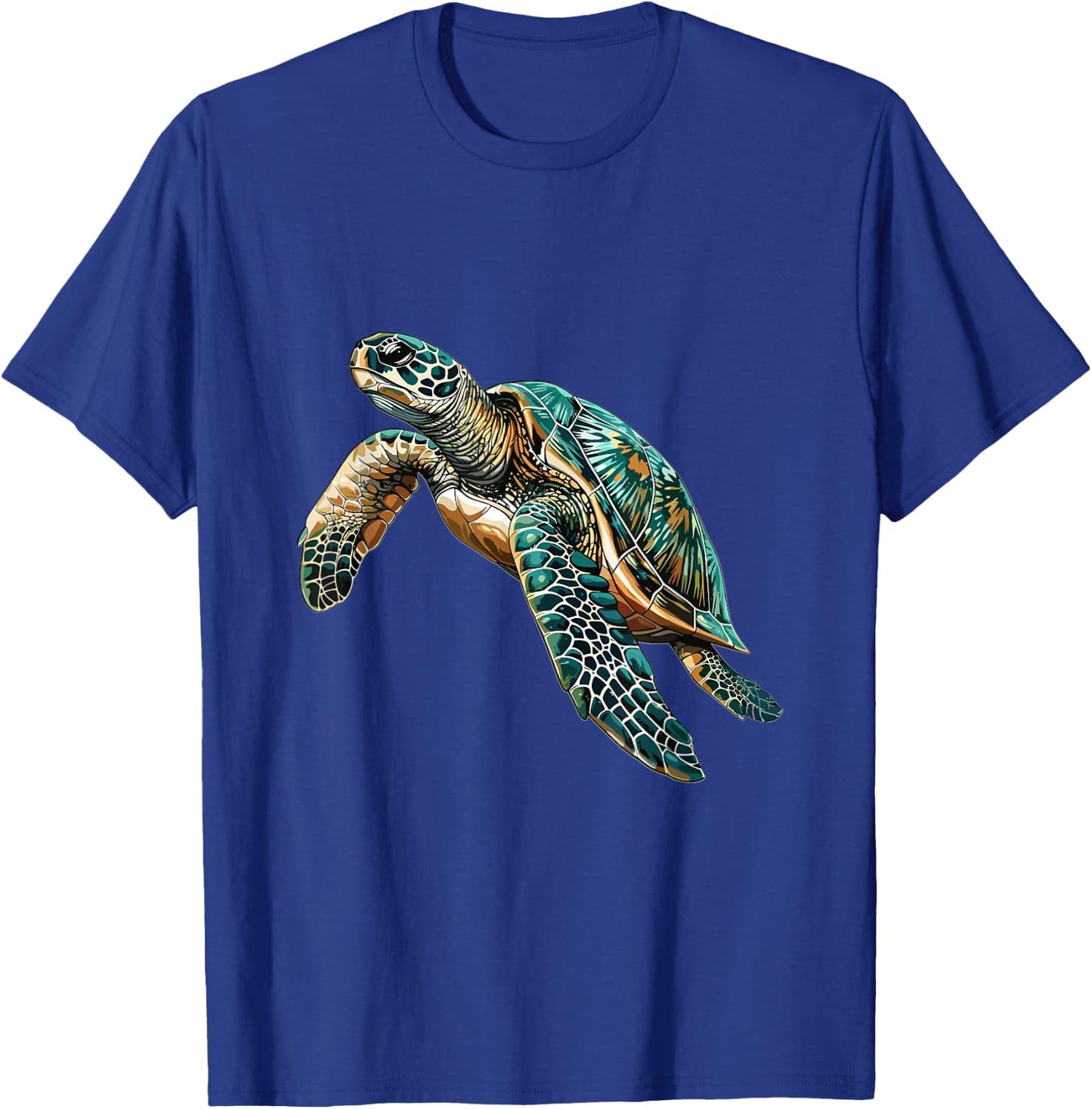 Sea Turtle Lover Graphic T-Shirt - T-Shirt | Royal