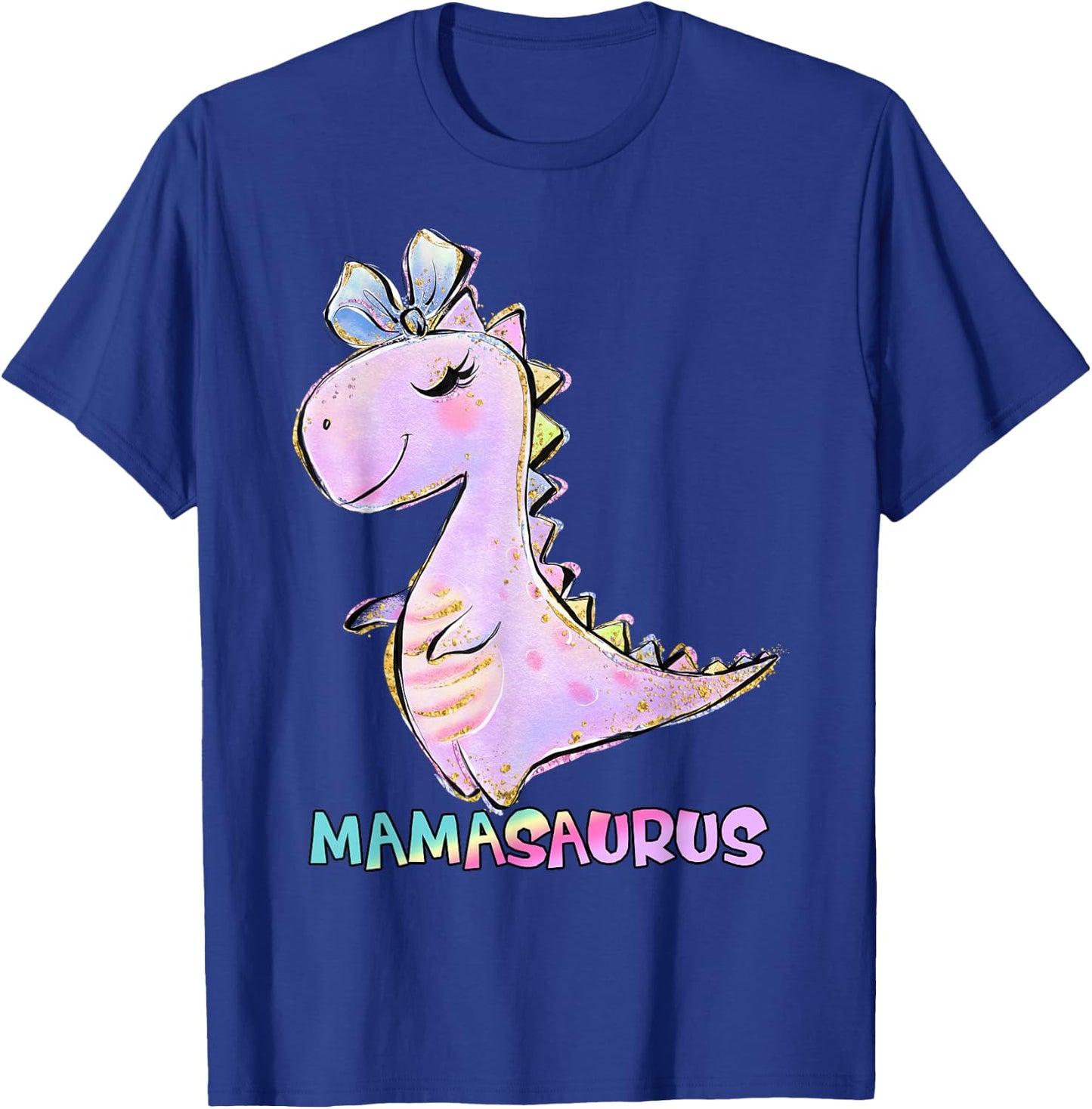 Mama Dinosaur Family Matching Birthday Girls Party Daughter T-Shirt - T-Shirt | Royal