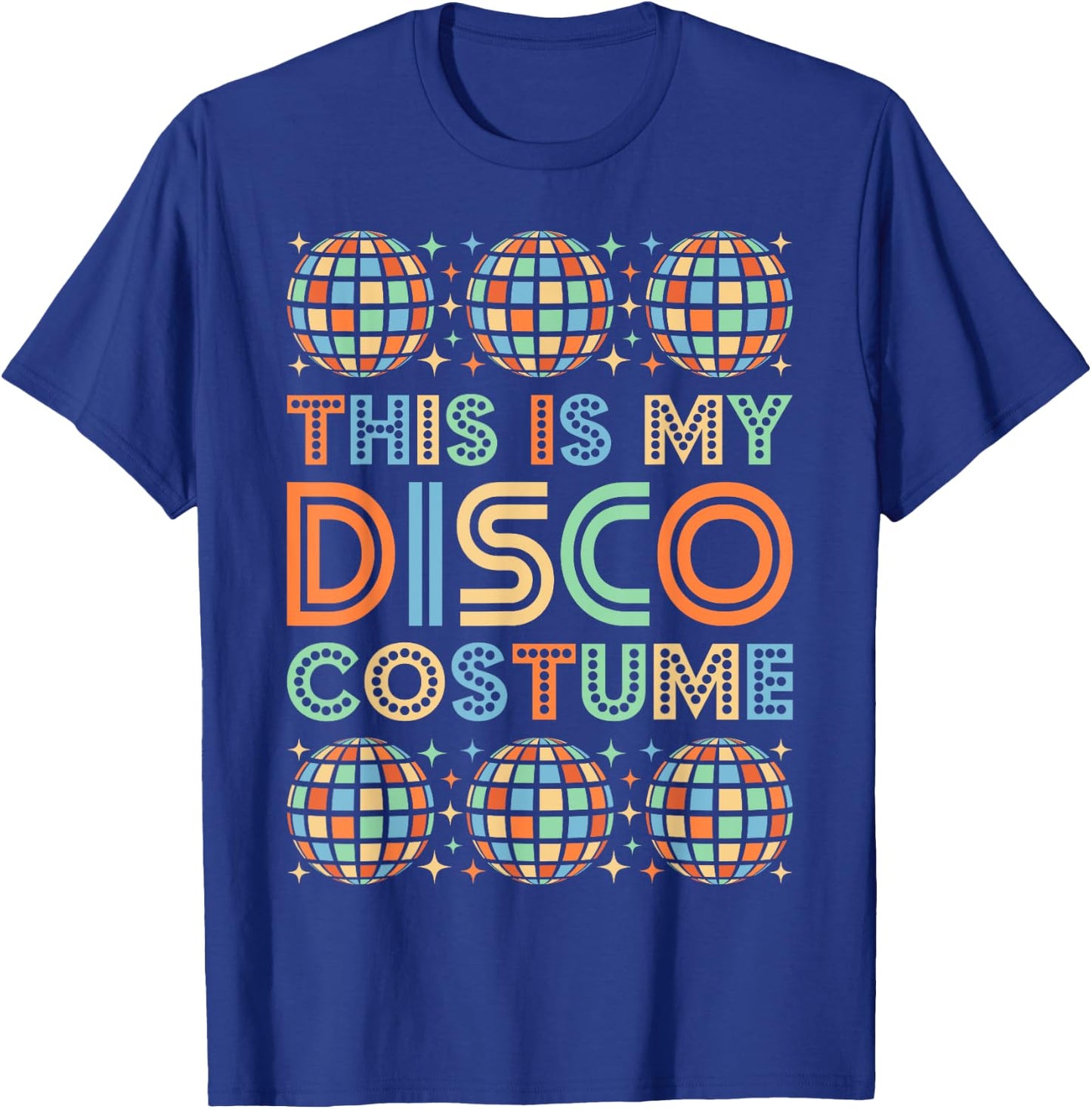 Vintage 60s 70s Disco Costume 60's 70's Theme Party Outfit T-Shirt - T-Shirt | Royal