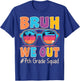 Bruh We Out 7th Seventh Grade Squad Retro Last Day Of School T-Shirt - T-Shirt | Royal