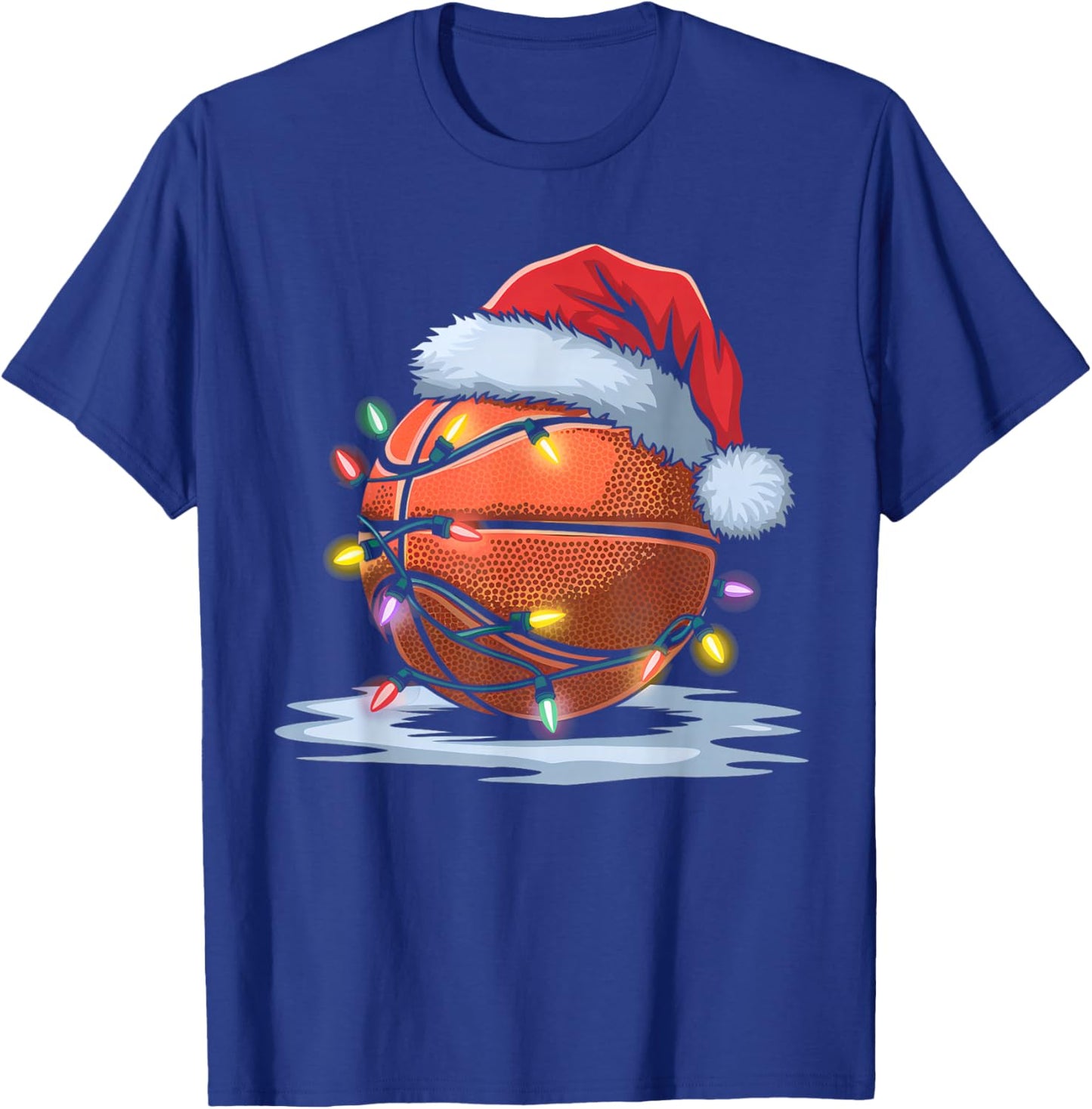 Christmas Basketball Player Santa Sports Design Boys T-Shirt - T-Shirt | Royal