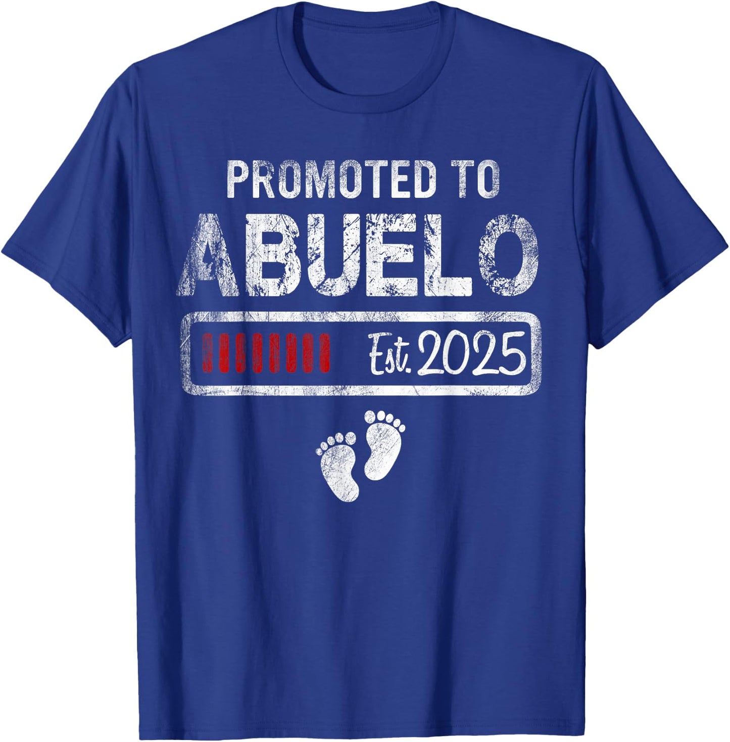 Promoted to Abuelo 2025 - Present For First Time New Abuelo T-Shirt - T-Shirt | Royal