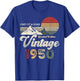 Vintage 1950 Birthday 75 Years Old Retro Eagle Mountains T-Shirt - T-Shirt | Royal