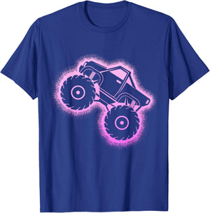 Monster Truck Girls Ladies T-Shirt - T-Shirt | Royal