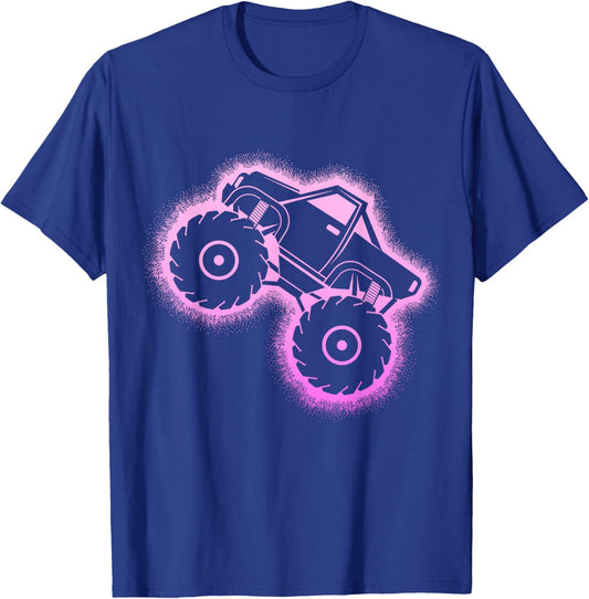 Monster Truck Girls Ladies T-Shirt - T-Shirt | Royal