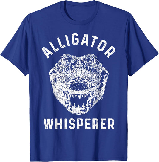 Alligator Whisperer Florida Everglades Reptile Lover Funny T-Shirt - T-Shirt | Royal