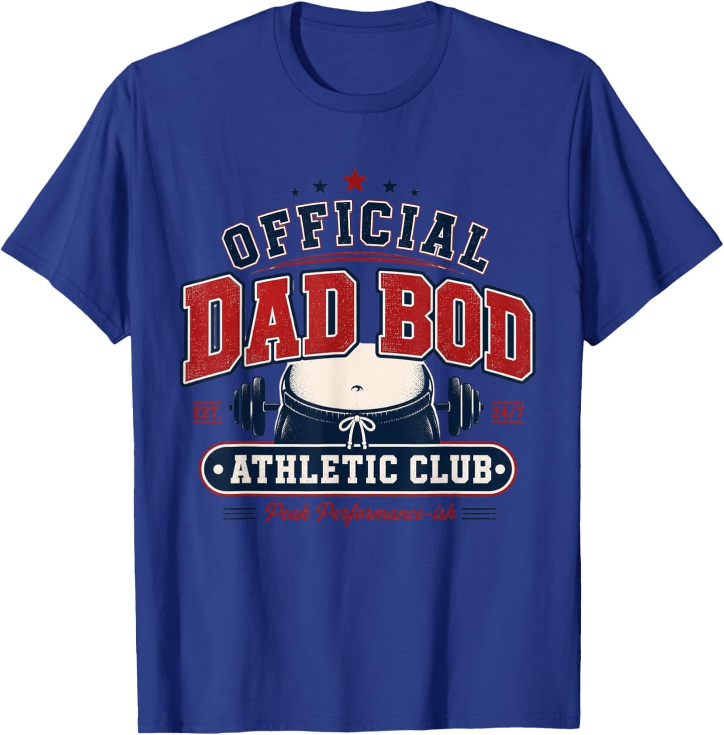 Official Dad BOD Athletic Club T-Shirt - T-Shirt | Royal