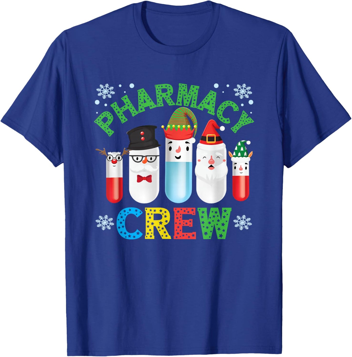 Funny Pharmacy Crew Christmas Pharmacist Gift T-Shirt - T-Shirt | Royal