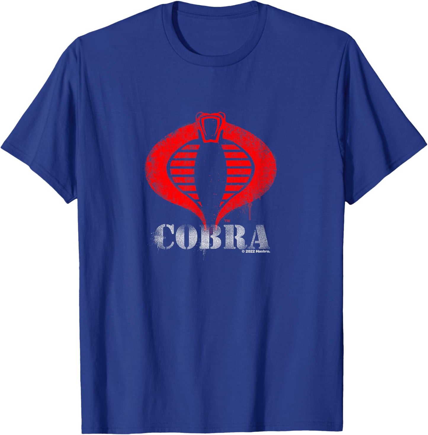 G.I. Joe A Real American Hero Cobra Command Dripping Logo T-Shirt - T-Shirt | Royal