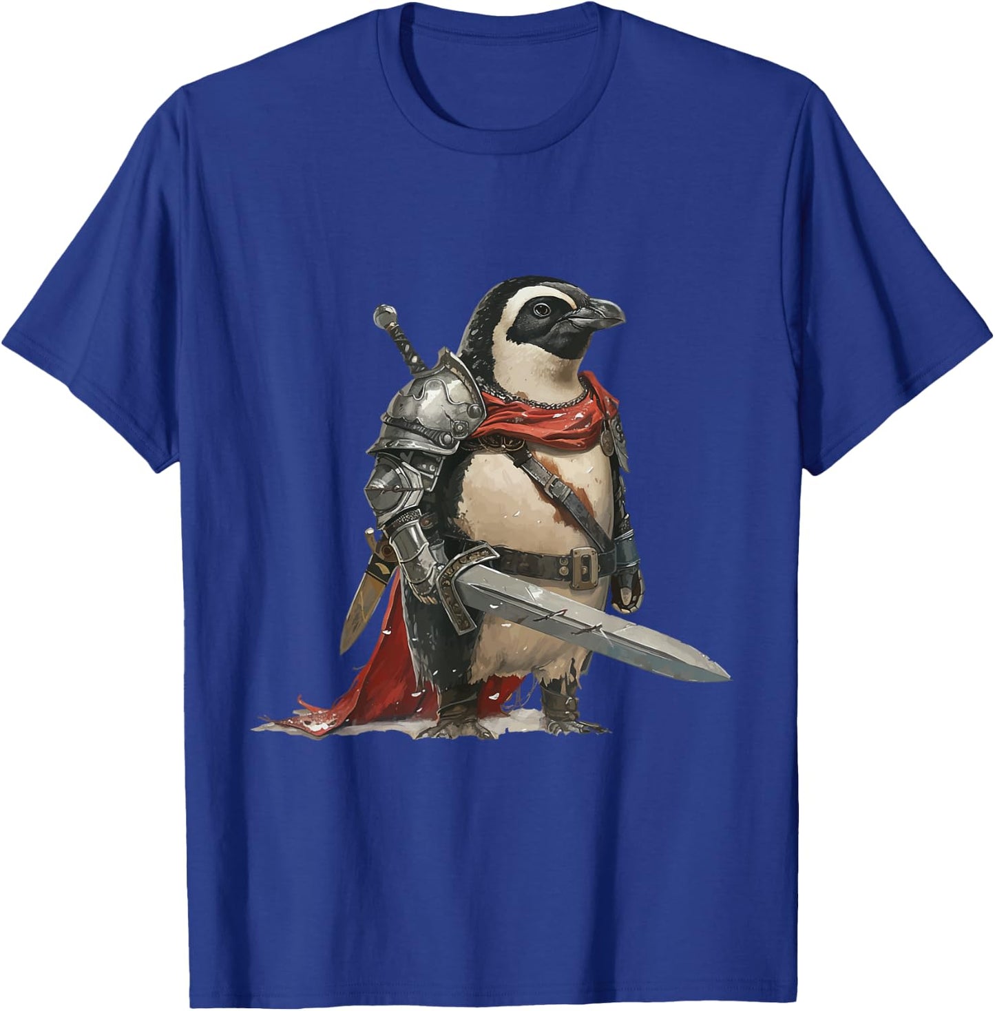 Penguin Knight Middle Age T-Shirt - T-Shirt | Royal