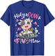 Kids Holy Cow I'm Five 5 Years Old 5th Birthday Boy Girl T-Shirt - T-Shirt | Royal