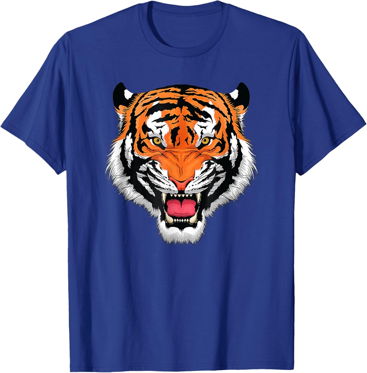 Growling Bengal Tiger Fearless Face T-Shirt - T-Shirt | Royal