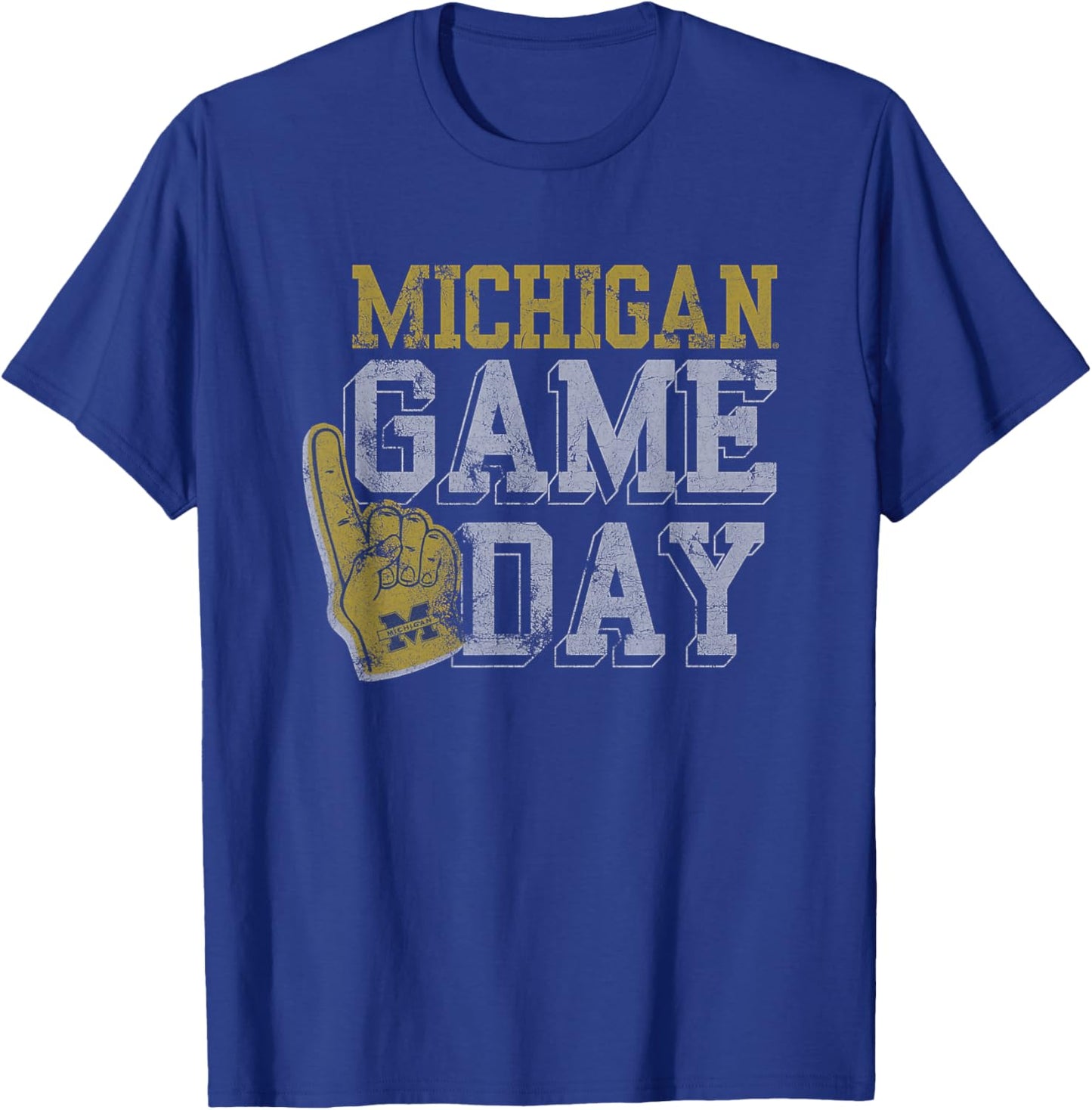 University of Michigan Wolverines U of M Spirit Game Day T-Shirt - T-Shirt | Royal