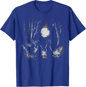 Bunny Rabbits Alt Goth Dark Grunge Creepy Cute Horror Forest T-Shirt - T-Shirt | Royal