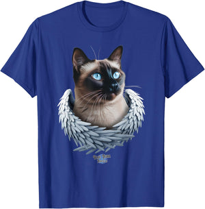 Siamese Cat Memorial Angel T-Shirt - T-Shirt | Royal