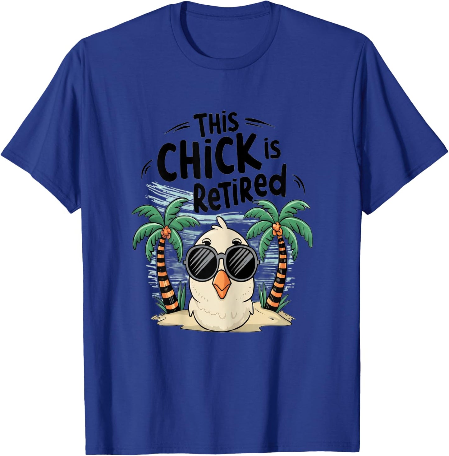Freedom Years Fashions This Chick is Retired Women's Retirement Celebration , Female X-Small, Grey T-Shirt - T-Shirt | Royal