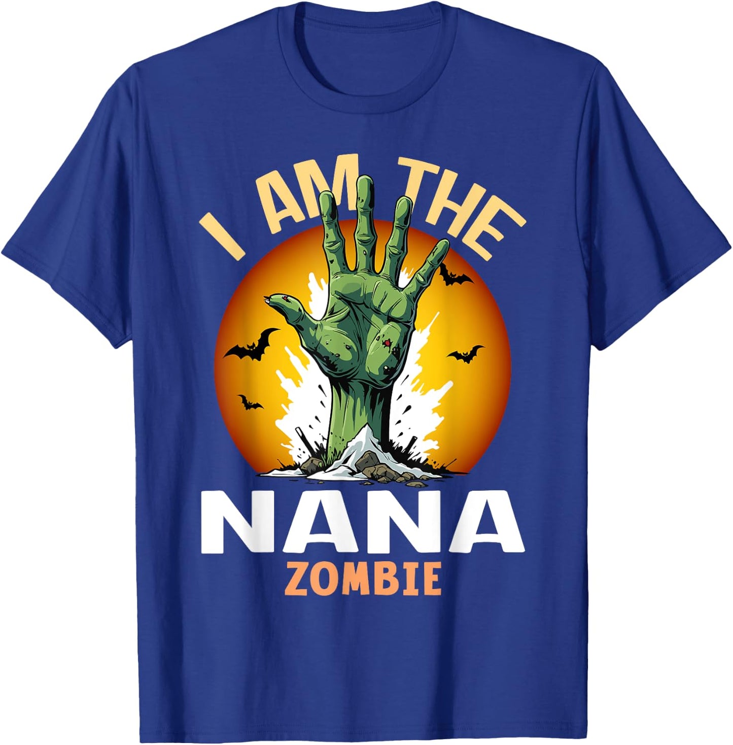 Halloween Matching Nana Zombie Costume T-Shirt - T-Shirt | Royal