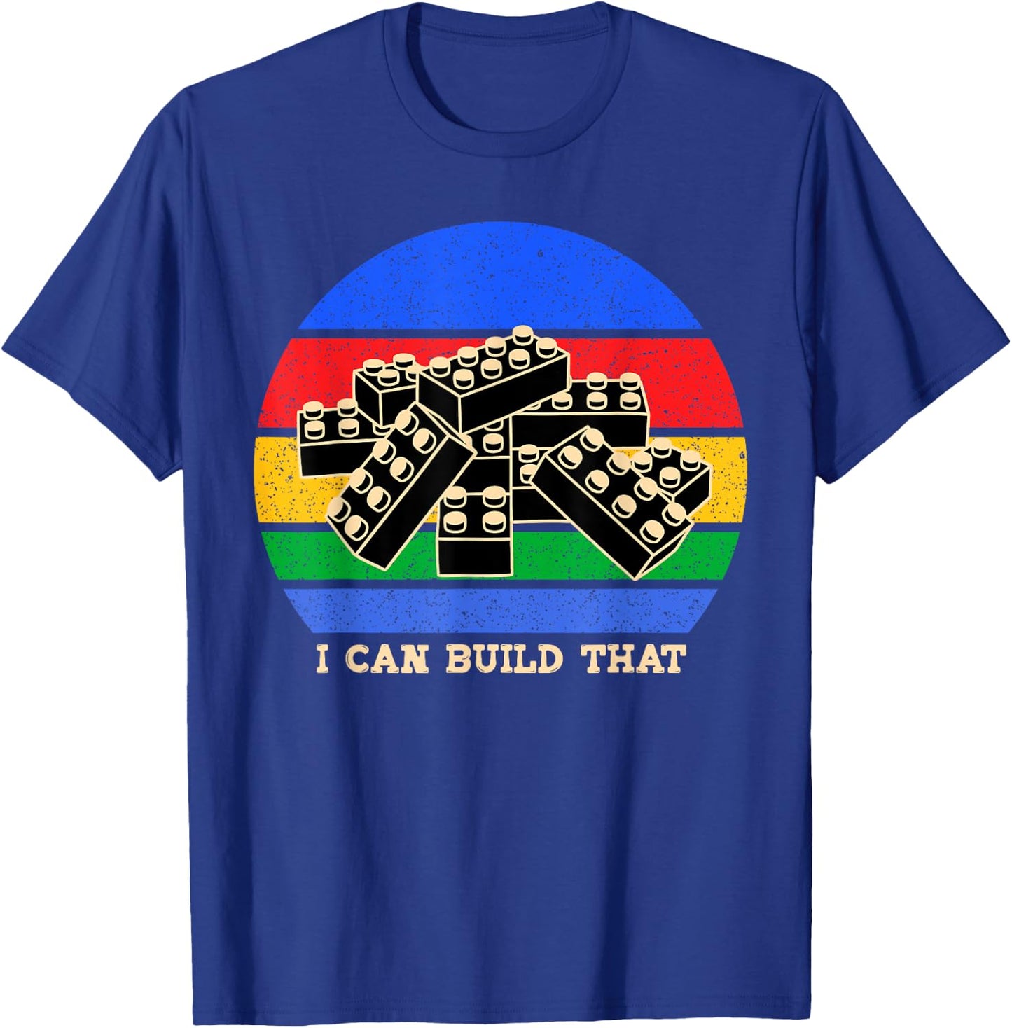 I Can Build That Master Builder Building Blocks Kids T-Shirt - T-Shirt | Royal