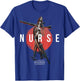 Star Wars The Mandalorian IG-11 Nurse Droid Red Sun Portrait T-Shirt - T-Shirt | Royal