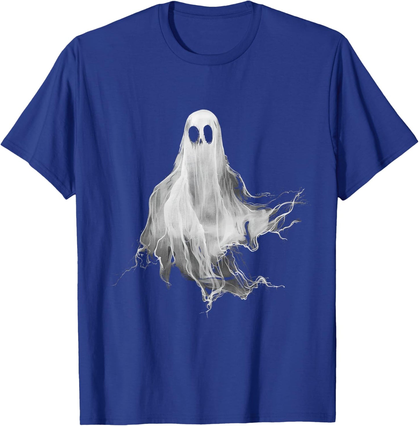 Ghost Horror Spooky Spirit Scary Halloween Goth Aesthetic T-Shirt - T-Shirt | Royal