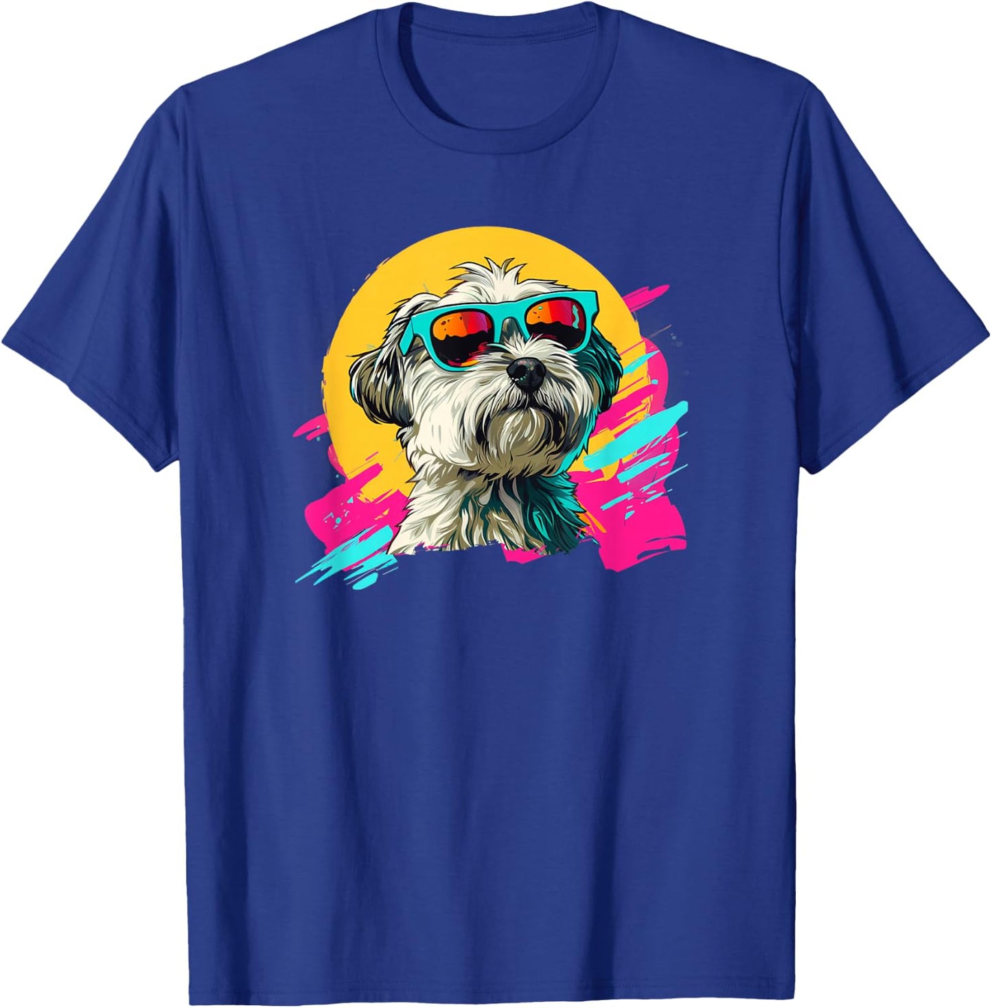 Kids Funny Retro Vintage 80s 90s Havanese Lover T-Shirt - T-Shirt | Royal