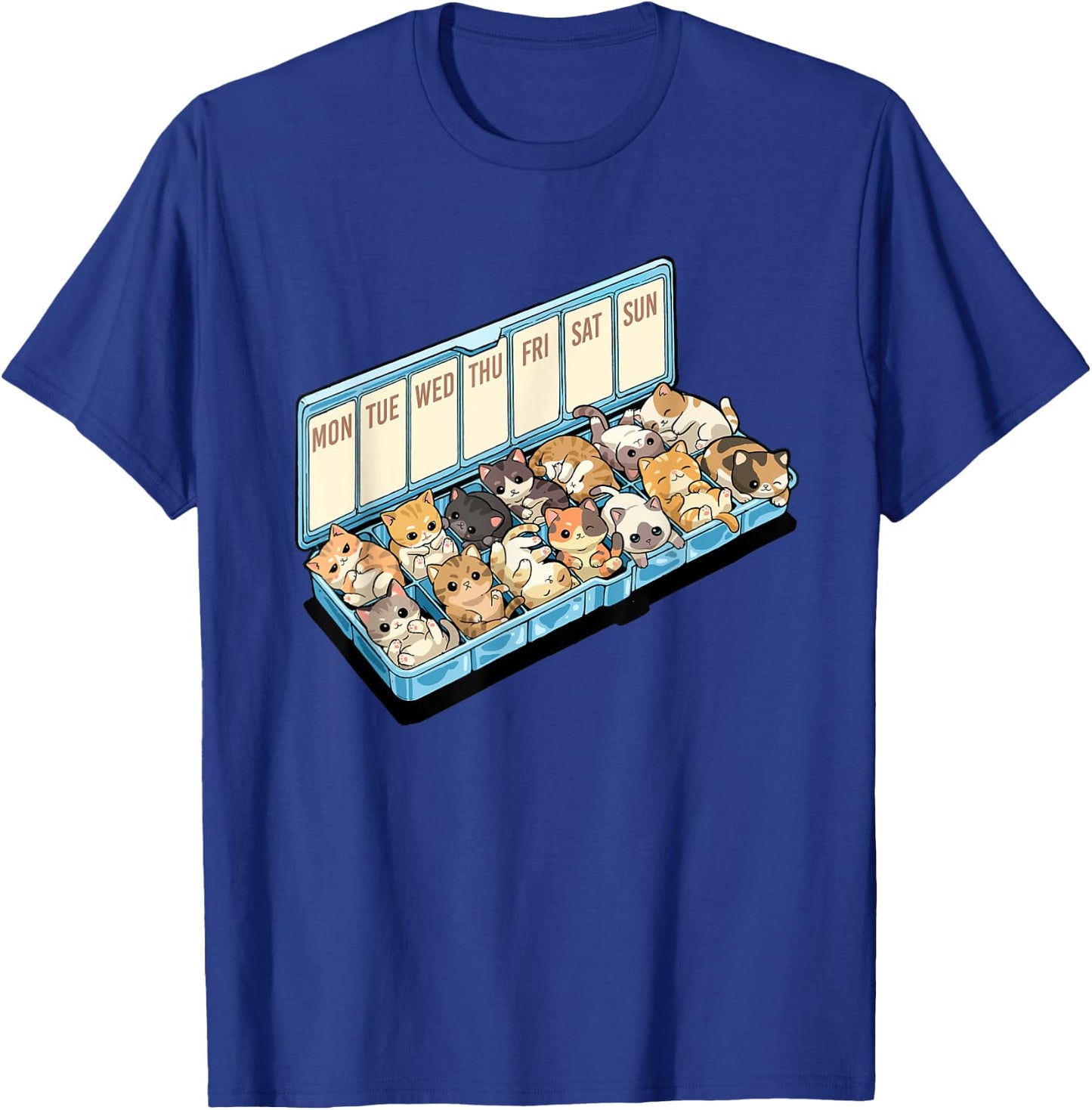 Cats Happiness Medicine Cute Cat Lovers Design Men Women Kids T-Shirt - T-Shirt | Royal