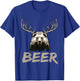 Bear Deer Beer Beer Lovers Drinkers Men Women T-Shirt - T-Shirt | Royal