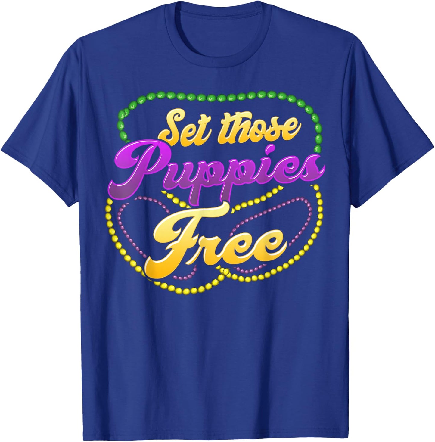 Mardis Gras Festival Beads, Boobs. T-Shirt - T-Shirt | Royal