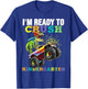 Back To School I'm Ready To Crush Kindergarten Boy Dinosaur T-Shirt - T-Shirt | Royal