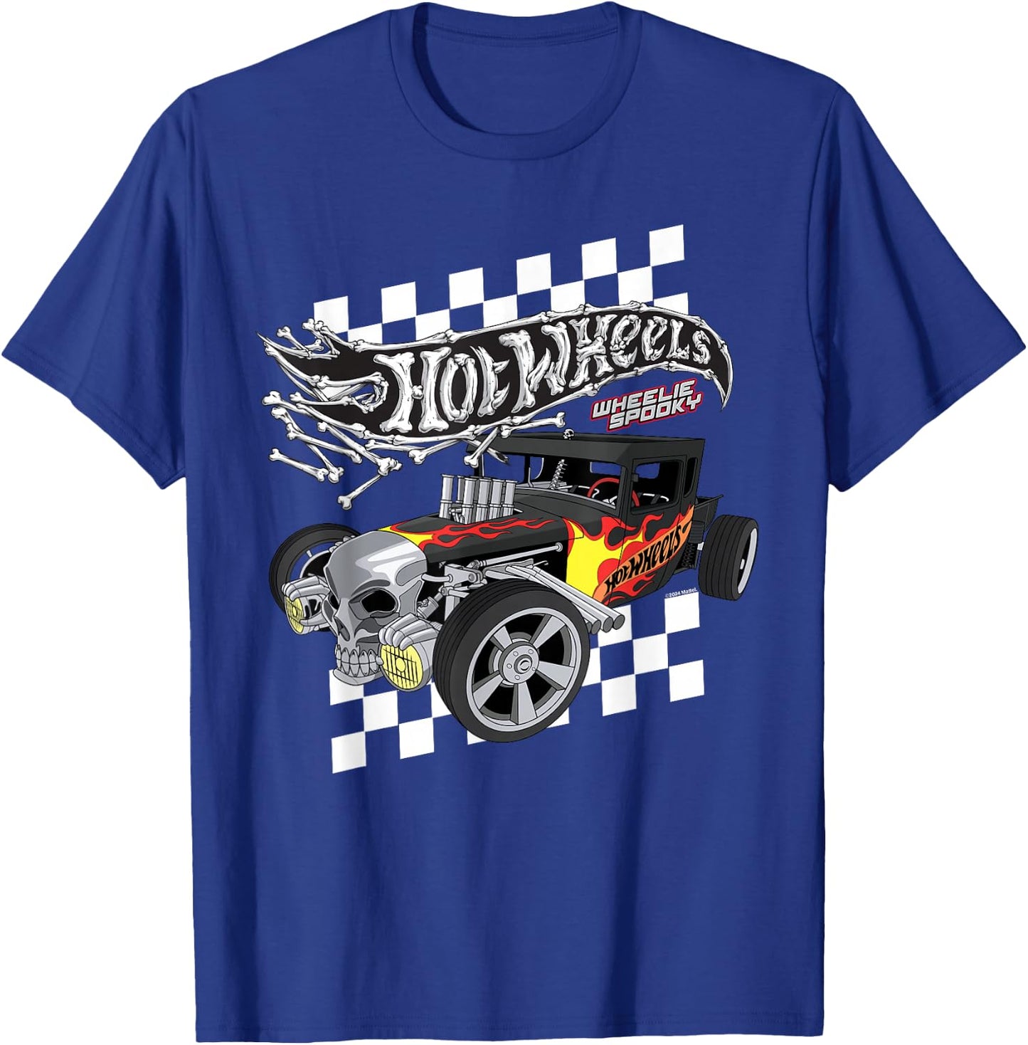 Hot Wheels - Bone Shaker Wheelie Spooky T-Shirt - T-Shirt | Royal